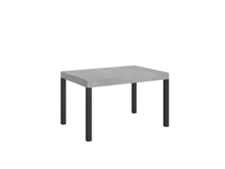 Mesa extensible 90x140/244 cm Everyday Cemento estructura Antracita