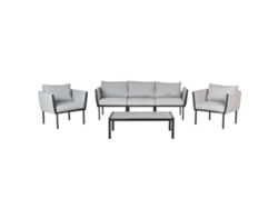 Juego de Exterior Versátil BELIANI Skala de Acero Gris 206X75X82