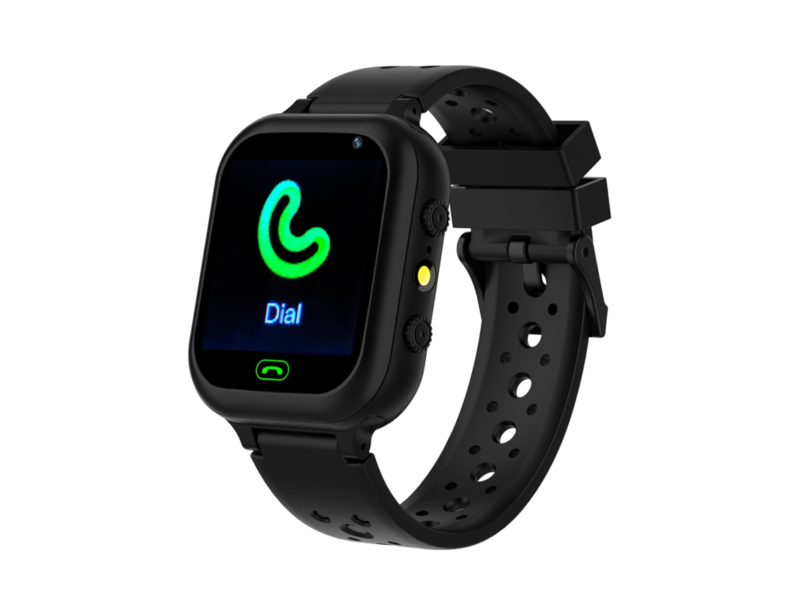 (preto) Smartwatch Infantil Com Tela Sensível Ao Toque, 70 Horas De Tempo De Espera E Chamada De Emergência Sos.