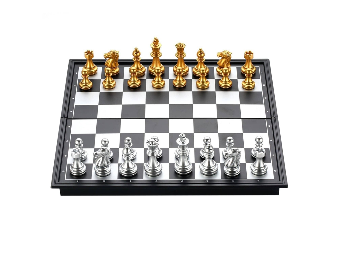 Tablero de ajedrez magnético plegable