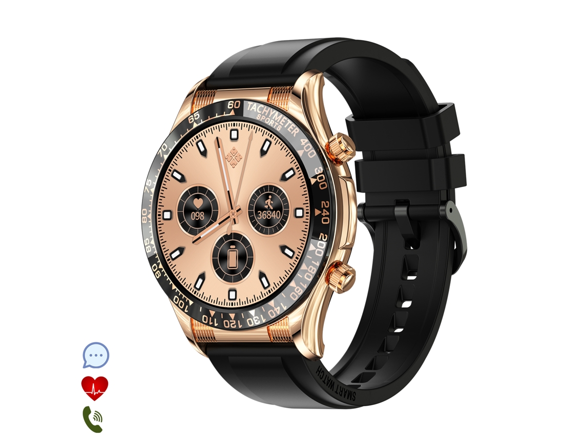 Reloj inteligente E18 Pro con monitor de presión arterial y oxígeno en sangre, 15 modos deportivos, NFC y más