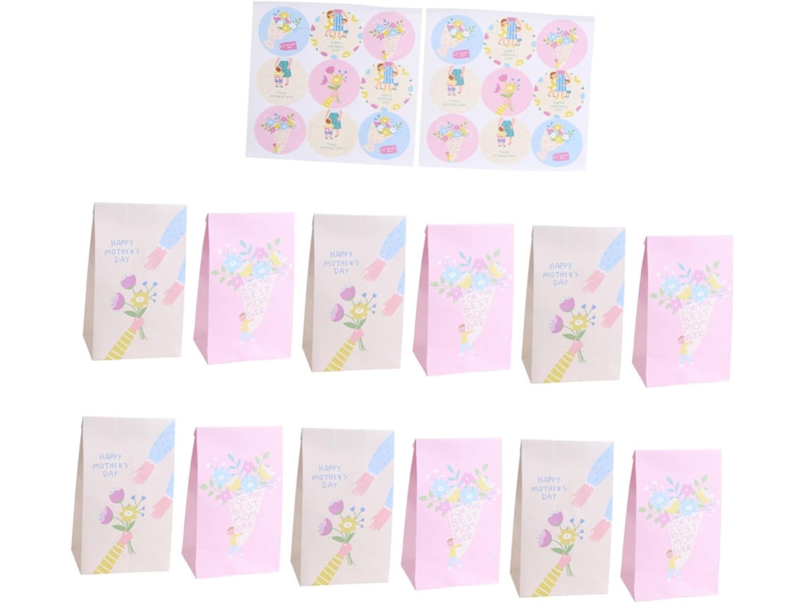 30 bolsitas de papel kraft pequeñas para regalos del Día de la Madre y dulces. Gokoco