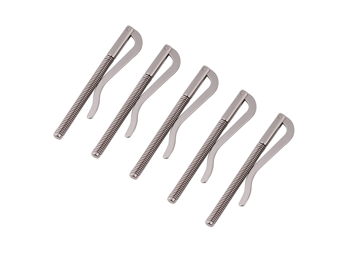 Clips De Resorte Plateados Duraderos Para Billetes, Ideales Para Hacer Carteras De Cuero Plegables.