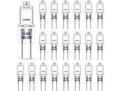 Lâmpada G4 12v 20w Halógena, Lâmpada G4 Dimerizável, 2800k, Base Bi-pino G4, Cápsula Transparente Para Lustres De Cristal
