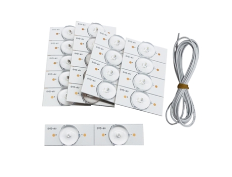 20 piezas cuentas de lámpara SMD de 3V con filtro de lente óptica para reparación de TV LED 32-65, accesorios de piezas de tira de luz Led 8