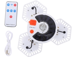 1 Lámpara Led Solar Para Iluminación De Habitaciones Y Camping Con Práctico Control Remoto.