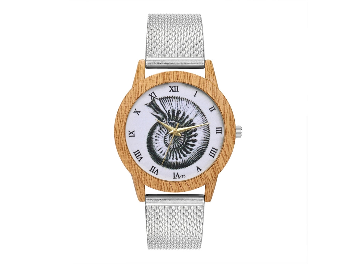 Reloj De Cuarzo Unisex Con Correa De Silicona Casual Y Business Plateado