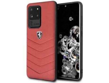 Funda Samsung Galaxy S20 Ultra FERRARI Anti-Choque (Rojo)