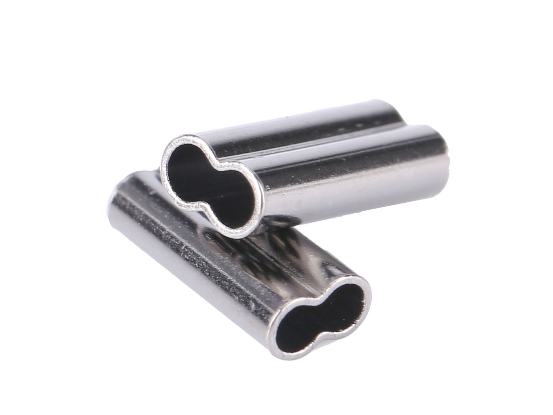 100 abrazaderas de cobre para hilo de pescar de 1,8 mm