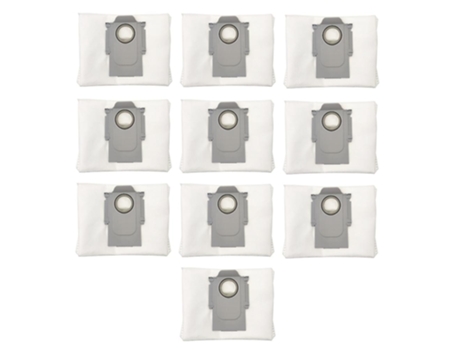 Pacote com 10 sacos de pó a vácuo para peças de aspirador de pó xiaomi robot