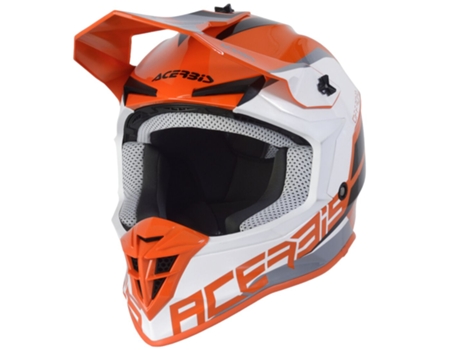 Casco ACERBIS - Linear Naranja/Blanco - Xl