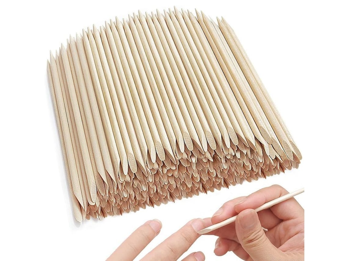 Palitos De Uñas Naranjas, 200 Unidades, 11,4 Cm, Para Manicura Y Pedicura.