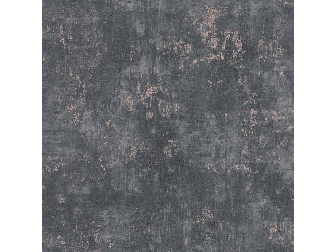 396703 Gu Papel De Pared Con Efecto De Yeso Texturizado Y Con Detalles En Metal 5,33 M2 Profhome