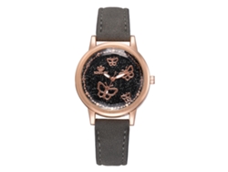 Reloj De Pulsera Fino De Piel Sintética Para Mujer Con Esfera Redonda Grande, Números Y Movimiento De Cuarzo (verde).
