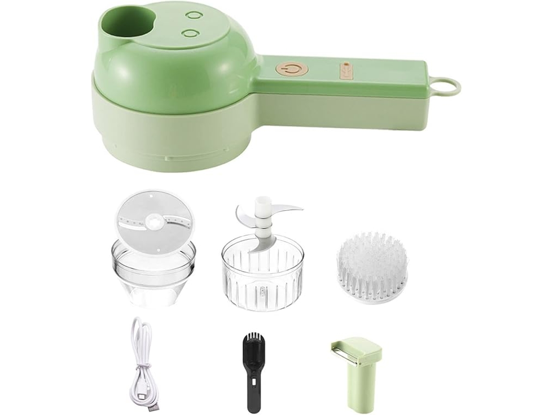 Juego de cortador de verduras eléctrico portátil 4 en 1 Siurn