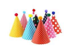 Gorros De Cumpleaños Para Niños, Juego Surtido Con 9 Gorros De Papel Y 2 Coronas.