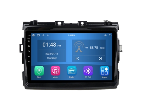Autoradio 4GB RAM64GB ROM ROVERONE para Toyota Previa XR50 2006 - 2019 CarPlay Android Coche Radio Bluetooth Navegación