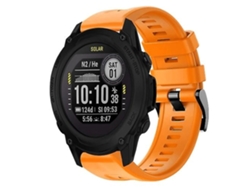 Correa de silicona naranja para reloj Garmin Descent G1 Chennnls