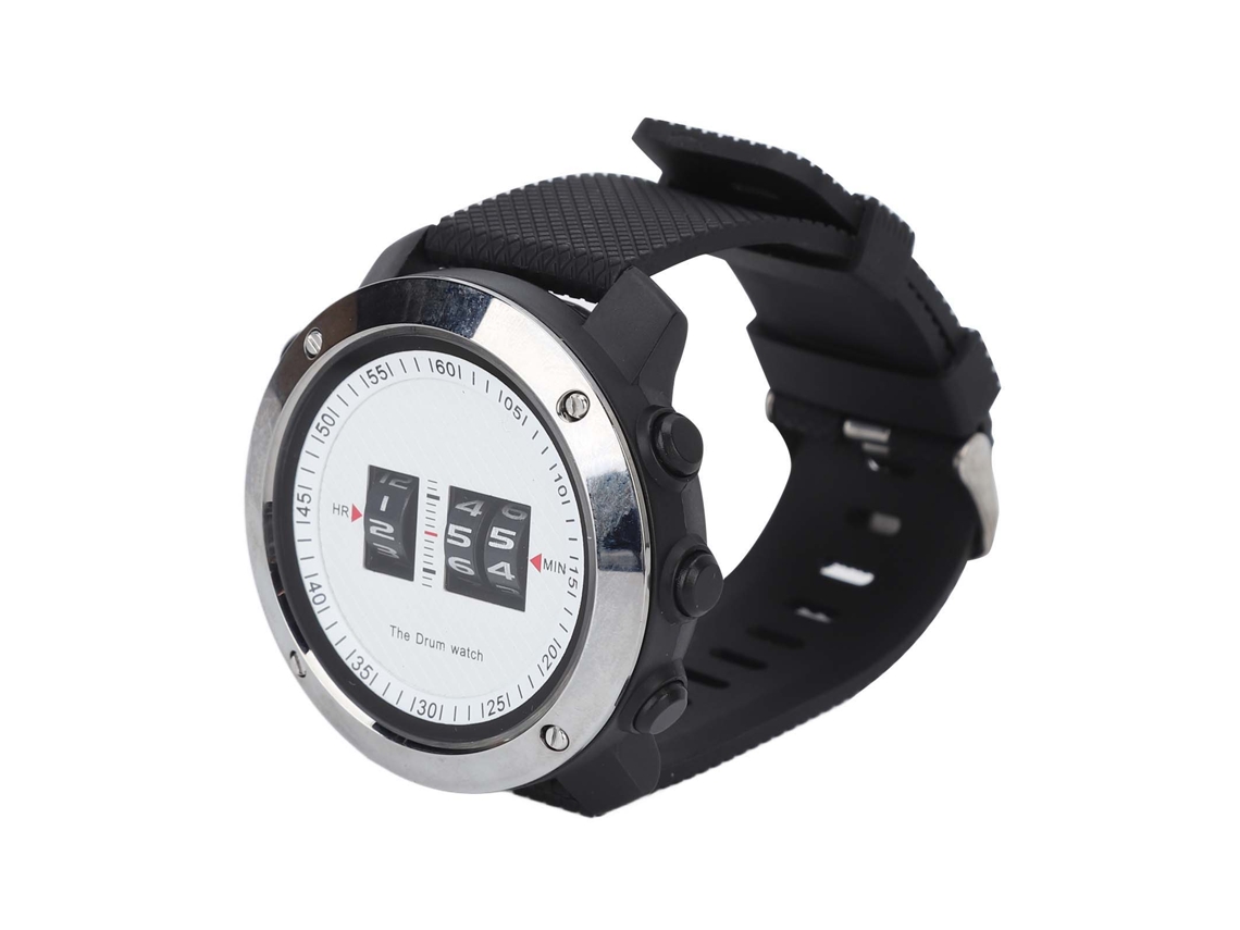 Reloj De Muñeca Con Rodillo Hz501, Deportivo, Casual, De Negocios, Resistente Al Agua, Blanco