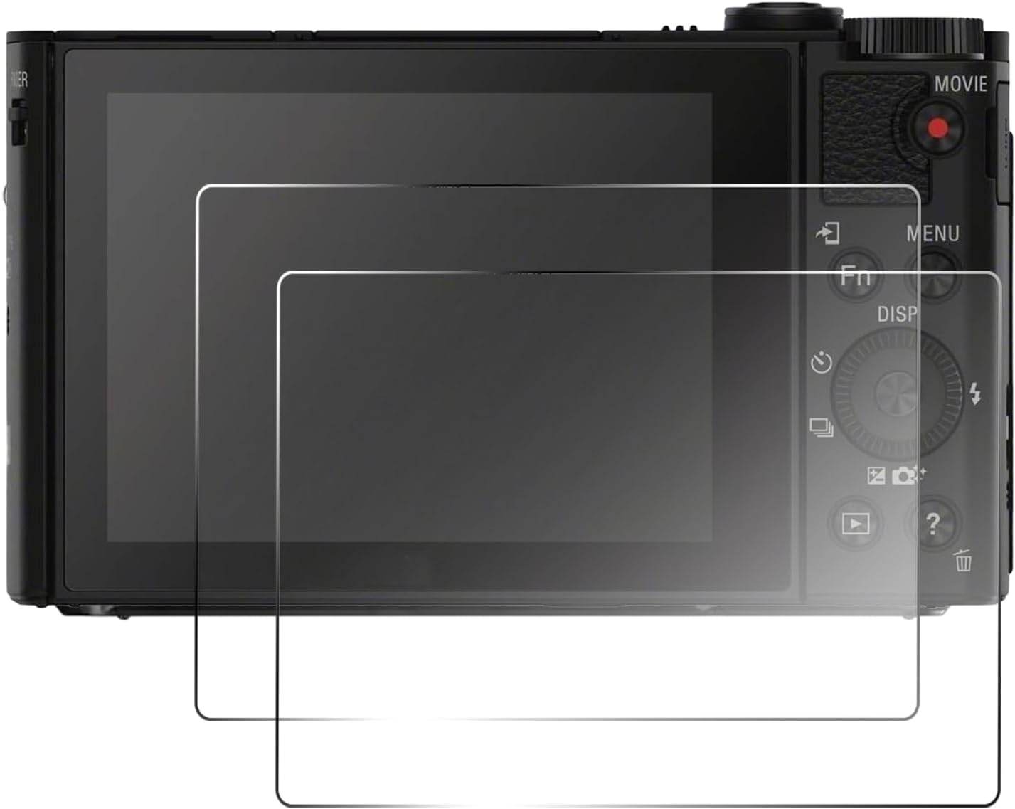 Protector de pantalla de vidrio templado 9H para cámaras Sony WX700 CUICH (paquete de 3)