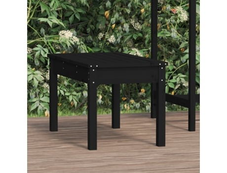 Banco De Jardín VIDAXL Negro Madera (80x44x45 cm)