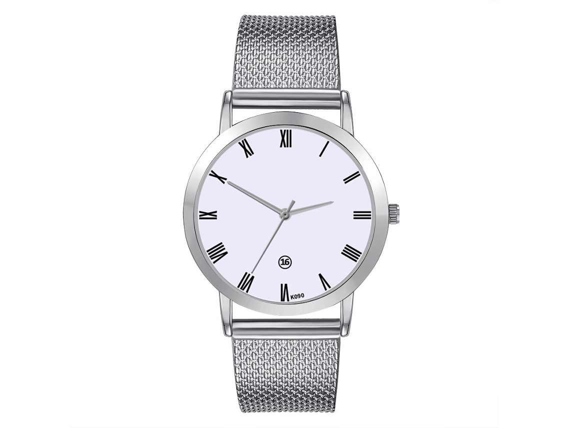 Relógio De Pulso De Quartzo Unissex Masculino Feminino Com Pulseira De Pvc Azul Luz Moda Café