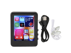 Reproductor MP3 de 2,4 pulgadas con pantalla táctil HD, reducción de ruido, Bluetooth 5.0, radio FM, libros electrónicos, grabadora de voz para música.