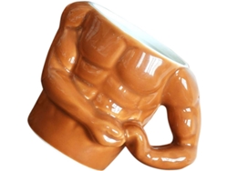 Lata de cerâmica de 300ml com design ergonômico para café, latte, cappuccino e açaí.
