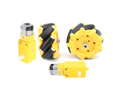 Roda Mecanum 80mm para Carro Robô Inteligente Motor Tt Peças Diy Acessórios