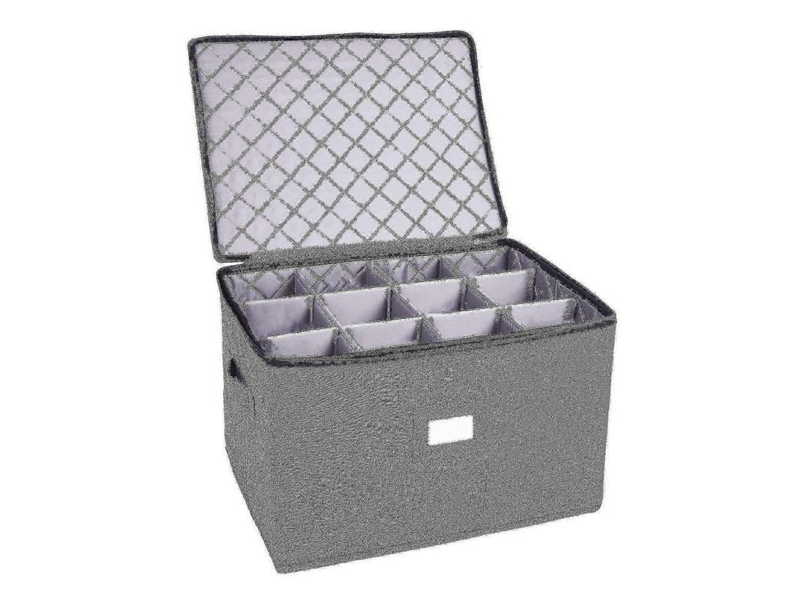 Caja De Almacenamiento Plegable Para Copas De Vino Con 12 Compartimentos, También Apta Para Ropa Y Lencería.