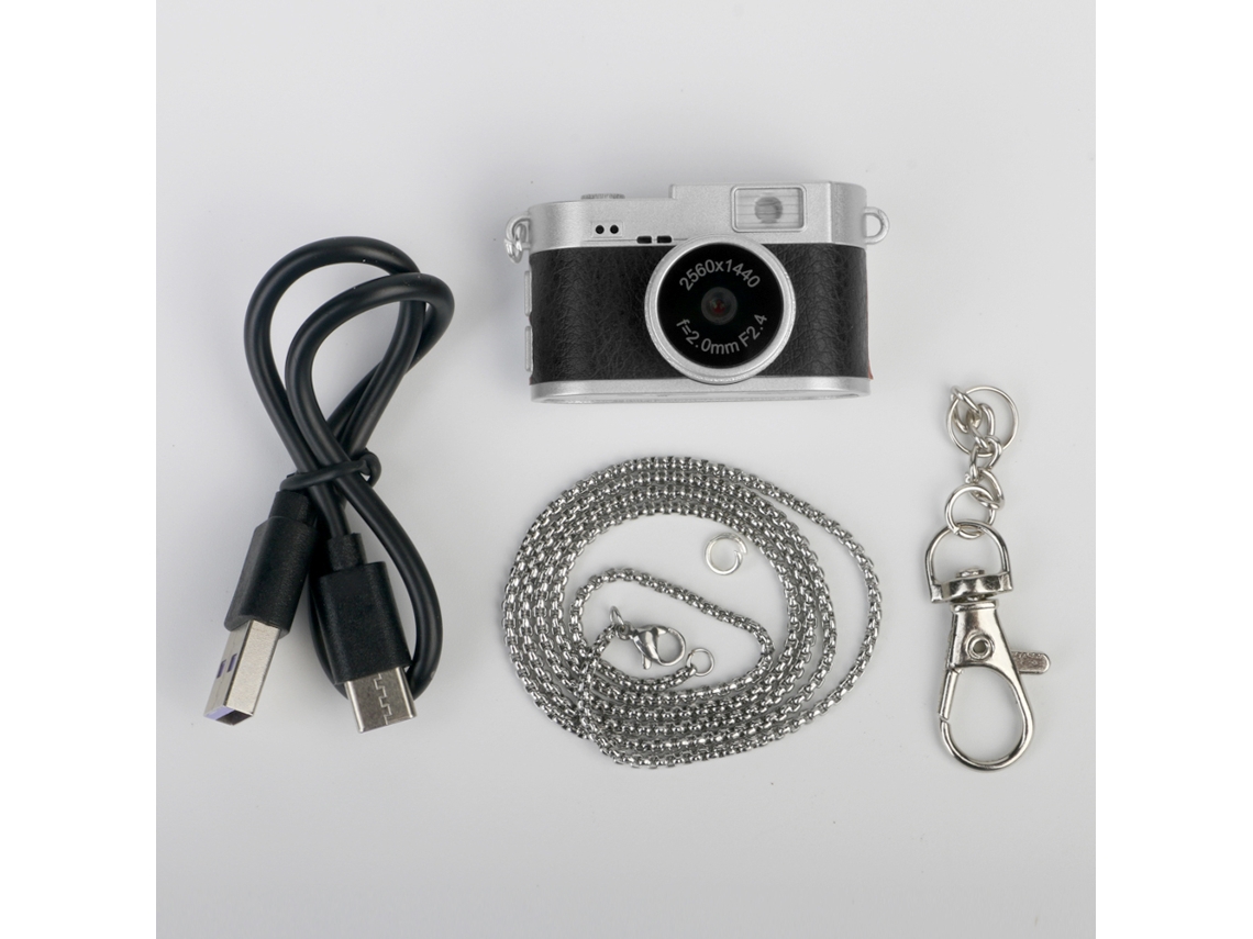 (negro - 32 Gb) Mini Cámara, Grabación De Video, Flash Led, Pantalla Ips De 1,47 Pulgadas, Múltiples Filtros