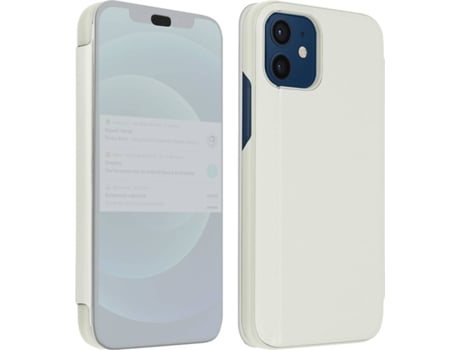 Funda iPhone 12, 12 Pro AVIZAR Espejo Translúcida Plateado