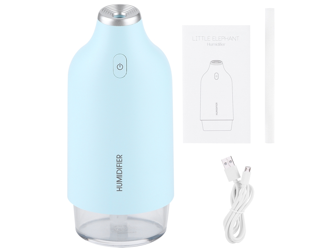MEOIRUERY Minihumidificador Luz Nocturna Colorida Humidificación Silenciosa con USB para Hogar