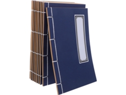 Juego de 10 cuadernos de papel kraft con tapa dura blanca, estilo vintage, para notas y apuntes escolares. SFUSHOS