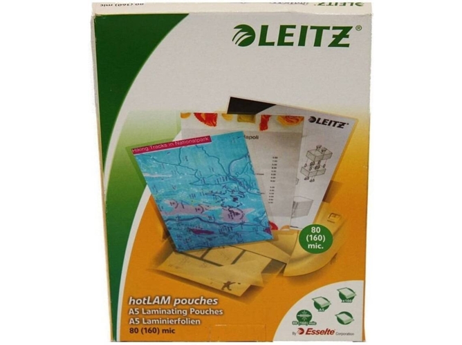 Fundas De Plastificar leitz 33817 transparente 100 un a5 100piezas plastificador 160 222 20 570