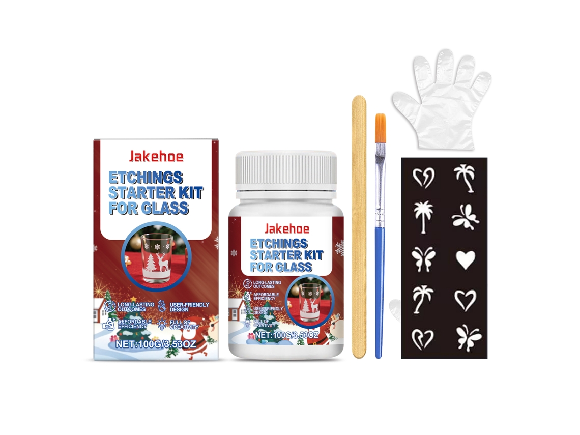 Kit de grabado en vidrio con efecto esmerilado