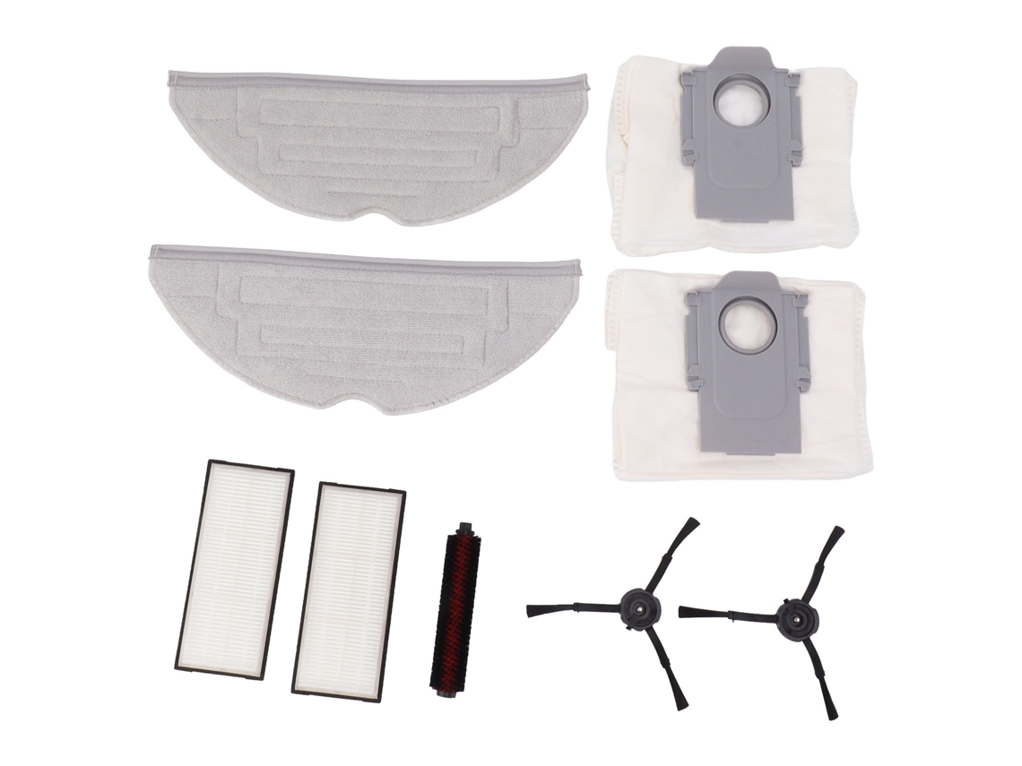 Kits De Accesorios Para Roborock G20: Cepillo Autolimpiante, Paño, Bolsa Para El Polvo, Filtro, Cepillo Lateral Negro.