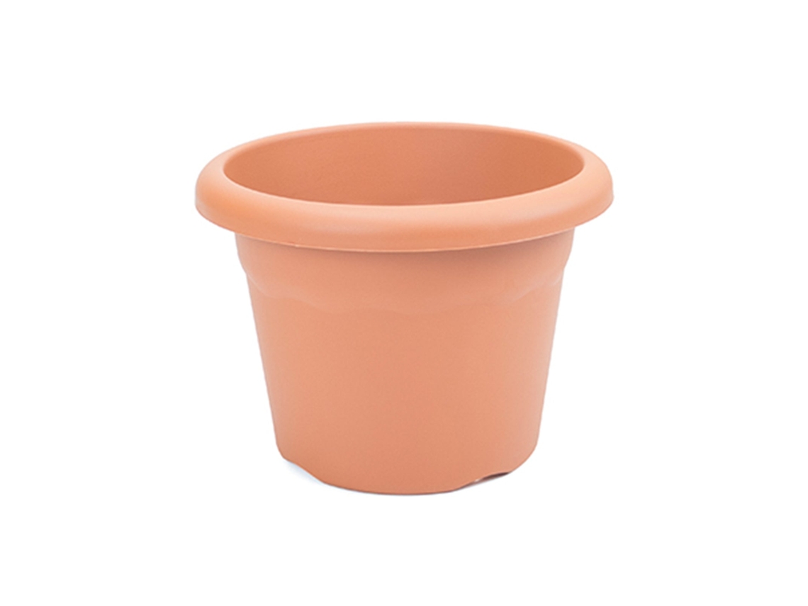 PLASTIKEN TERRA - Maceta Redonda Medida 26 cm 6L Terracota