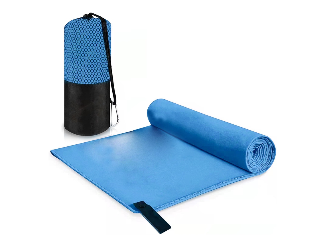 Toalla de camping compacta, ultra absorbente y de secado rápido.