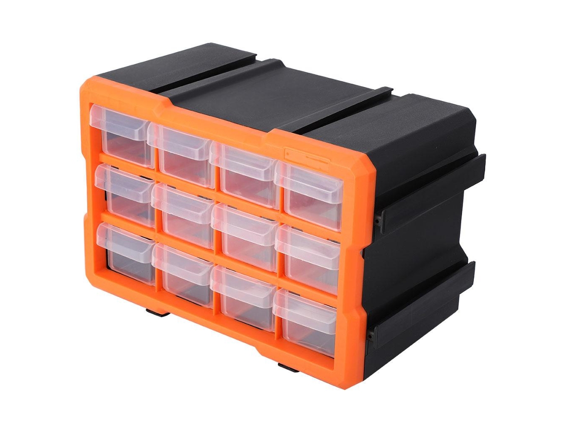Caja de herramientas con múltiples compartimentos | Sin marca