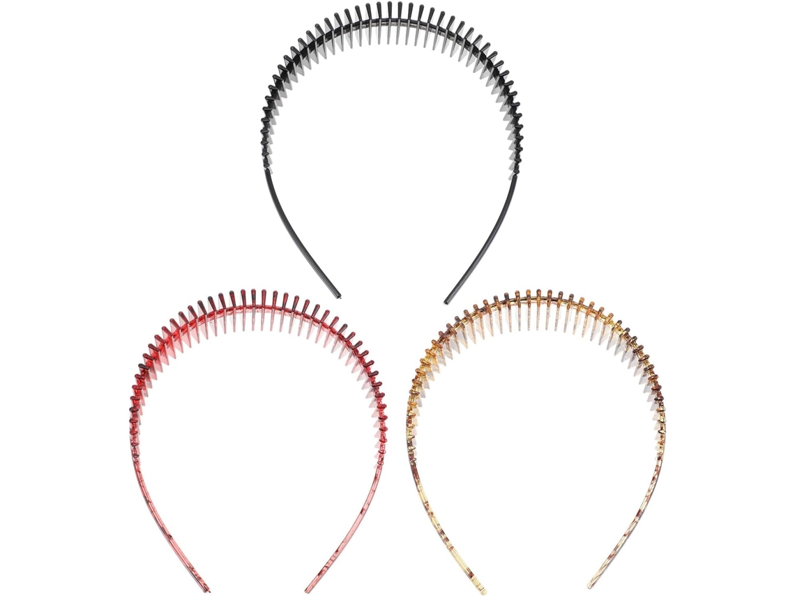 Lot De 3 Bandeaux Cheveux En Plastique Oxford U De U, Légers Y Qui Maintiennent Les Para Concert...