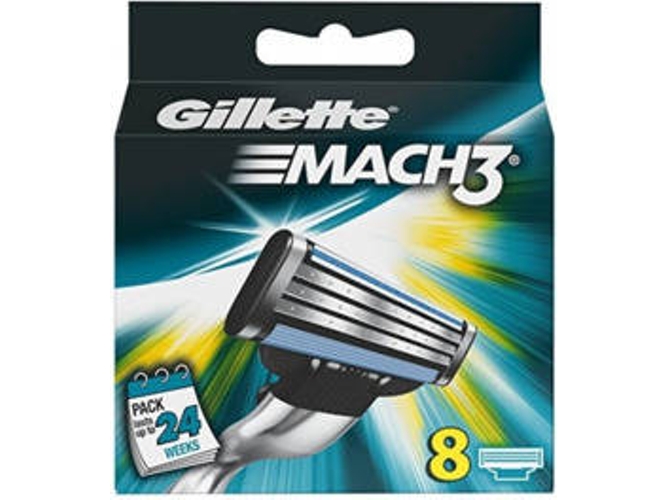Lamina de Afeitar GILLETTE Carg. Mach-3 8 Ud.(200C/U) Man ,