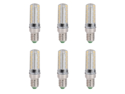6 Bombillas Led Pequeñas De 72 Led, Casquillo E14, 5 W, Silicona, Para Lámparas Techo Y Mesa, Ideale