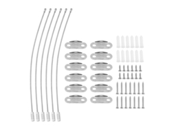 Sujetadores Ajustables De Acero Inoxidable Antiderrame Para Muebles, Armarios, Cómodas Y Montaje En Pared.