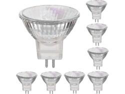 Rebe-lámparas Halógenas 12v 35w Base Gu4 Mr11 2800k Blanco Cálido Regulable Paquete De 8 Botao Feng