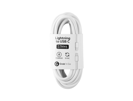 Cable Gng Lightning GRAB ‘N GO Blanco