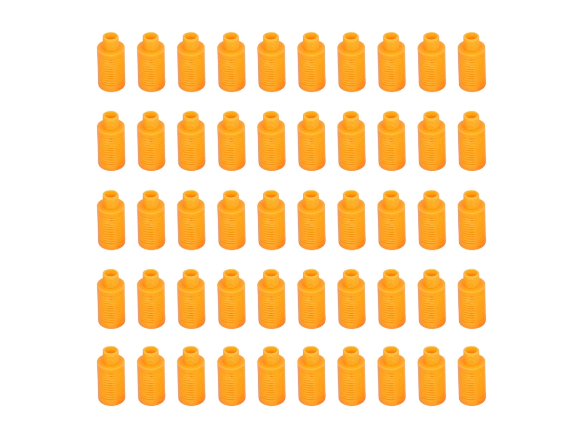 Silenciador Neumático Plástico De Escape Para Compresor Aire Control Flujo Conexión Naranja 50pcs Psl-01