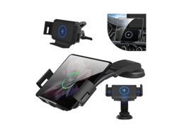 Soporte De Carga Inalámbrica Para Galaxy Z Fold 3/2, Carga Rápida De 15 W, Ventilador Para Coche