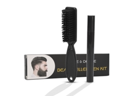 Lápiz rellenador de barba para hombre, resistente al agua y de larga duración.