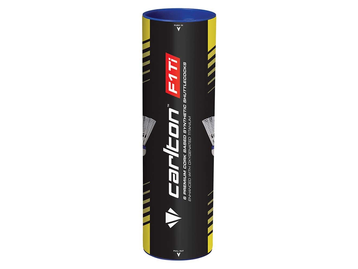 Petecas de Badminton F1 Ti 6 Unidades Douradocarlton